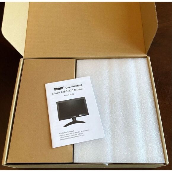 DCORN - 🎉HPX6 🎉 NWT - 8” HD82 Color Monitor- Metal Frame/1280 x 720/ Boxed - Picture 4 of 16